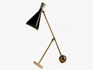 FLIPPER - Brass and aluminium table lamp _ Mantellassi 1926